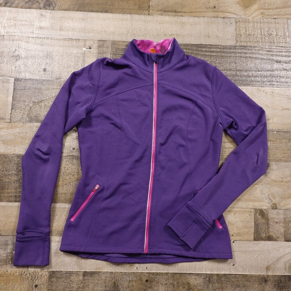 Lucy Activewear track jacket‎ women's small purple running gym yoga workout